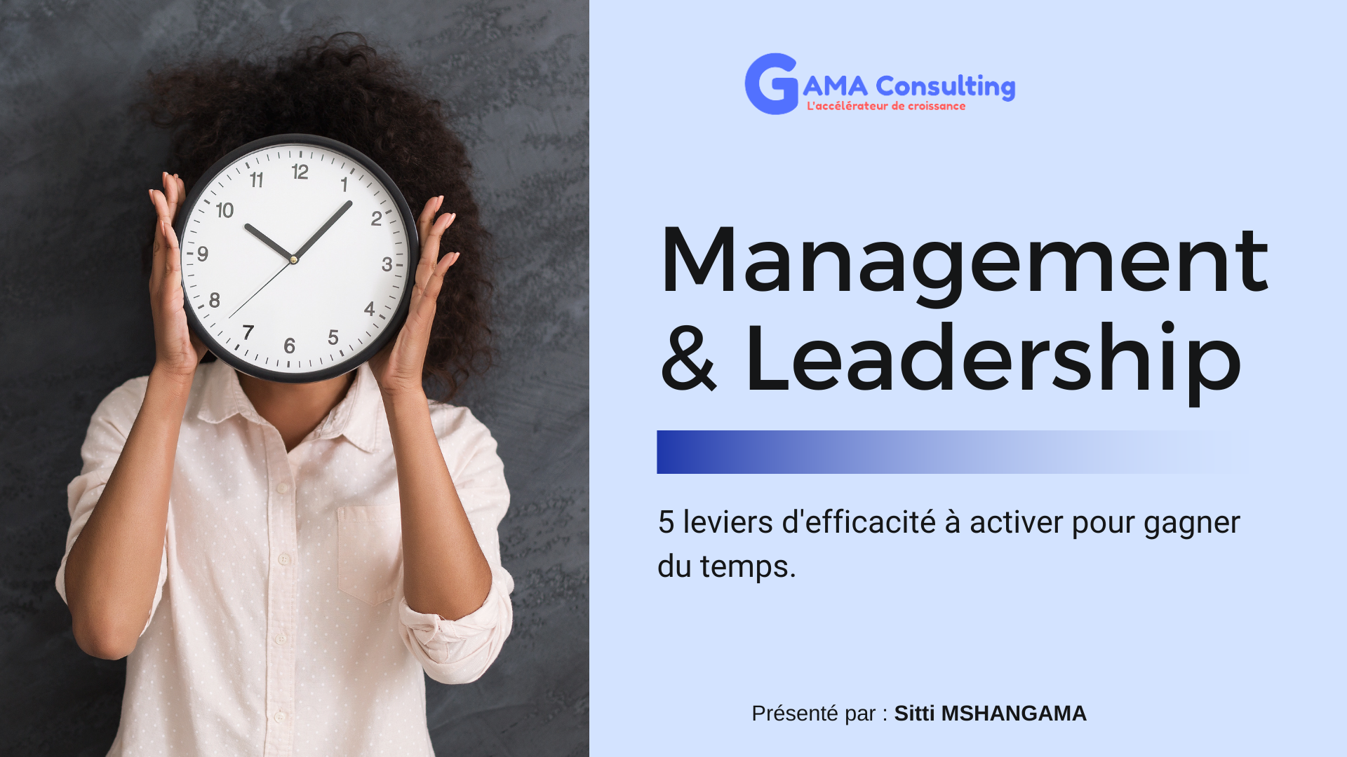 Sitti MSHANGAMA Gestion du temps