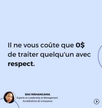 Traiter les gens avec respect